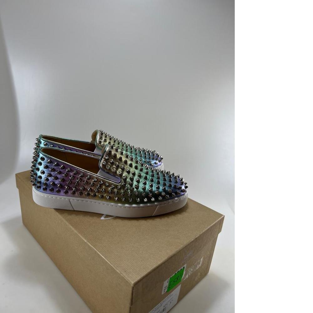 Roller Boat Women's Flat Ombre Unicorn Licorne Spike Sneakers E581